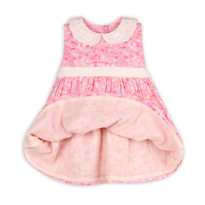 Mavis Baby Dress+Bloomer Pink Floral / 12-18M