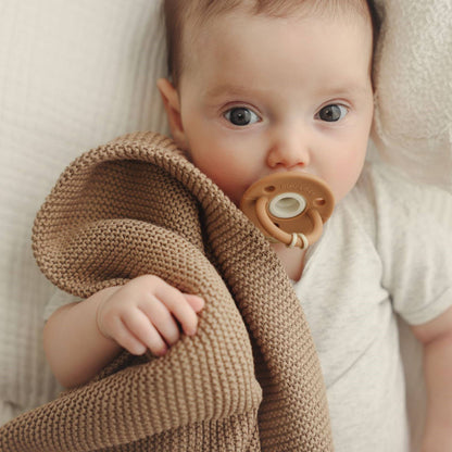 100% Organic Luxury Cotton Swaddle Receiving Baby Blanket: Colbalt