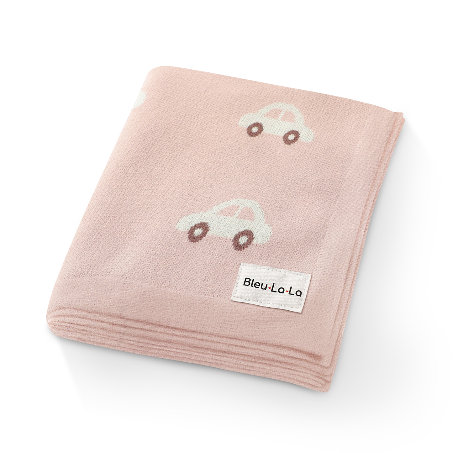 100% Luxury Cotton Receiving Swaddle Baby Blanket - Cars: Grey