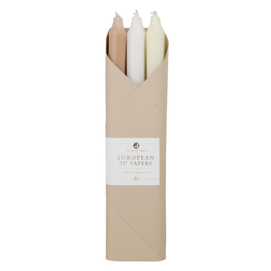 12" Taper Candle Combo Gift Set: Linen Closet