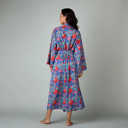 Clarence Indigo Robe: L