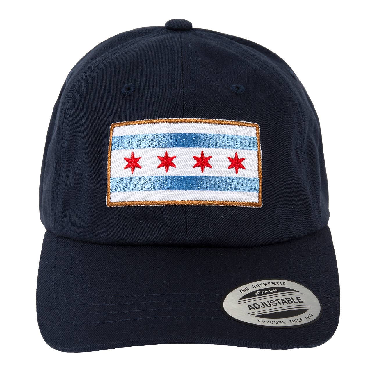 Chicago Flag Baseball Hat - Navy